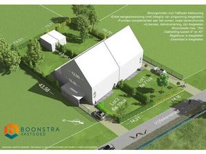 Bouwgrond van 619 m² voor halfopen bebouwing te Tildonk