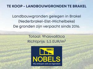 Te koop  landbouwgronden te Brakel
