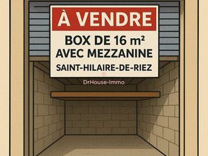 À VENDRE – BOX / LOCAL DE 16 m² AVEC MEZZANINE – SAINT-HILAIRE-DE-RIEZ (Plage des demoisel