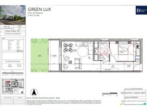 Location appartement 2 pièces 43.19 m² à Tours (37000)  590 €