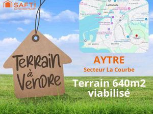 AYTRE SECTEUR LA COURBE - TERRAIN 640M2 - LIBRE DE CONSTRUCTEUR