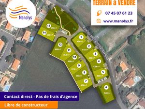 Vente terrain 406 m² Breuil-Magné (17870)
