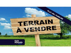 Terrain plat  nu et viabilisé de 520 m2