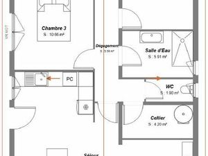 Maison 3 ch entièrement rénovée