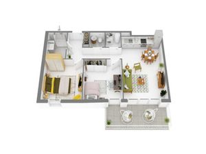 Location appartement 3 pièces 68 m² à Mont-de-Marsan (40000)  779 €