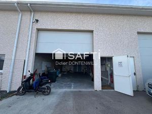 Local professionnel avec porte sectionnelle et bureaux 38230 Tignieu