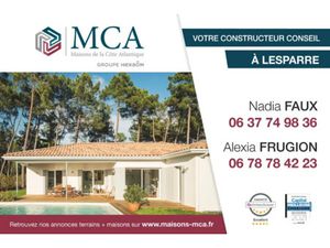 Vente terrain 400 m² à Hourtin (33990)  91 000 €