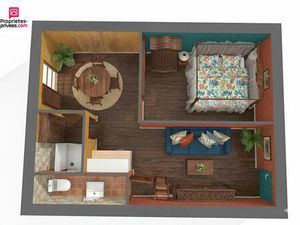 APPt T2 de 30 5 m² AVEC ACCÈS DIRECT À LA MER ET PARKING PRIVATIF