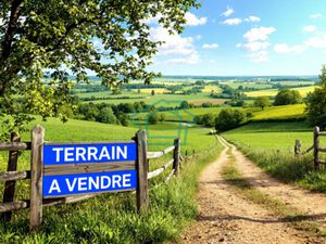 Terrain constructible viabilisé 1 200 m2 - LA QUEUE LES YV