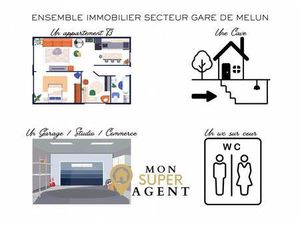 Ensemble immobilier rare à 100 mètres de la gare de Melun !