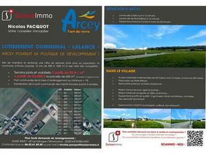 Vente terrain 598 m² Arcey (25750)