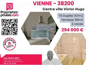 Vente appartement 5 pièces 147 m² à Vienne (38200)  294 000 €