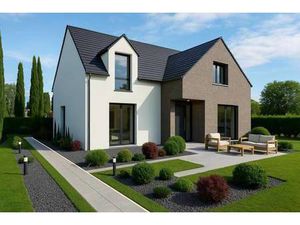 Terrain avec maison neuve à vendre