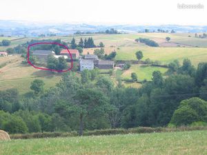Grange d’exception – panorama sur les monts d’auvergne & terrain nh & foncier agricole
