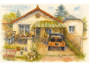 Maison au bord de l'eau à rénover