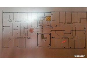 Local bureaux 750 m²