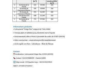Terrain viabilisé limite zone constructible dans un environnement calme sans route passant