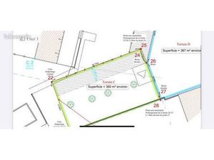 Terrain viabilisé 360m2