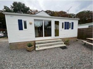 À vendre terrain + mobile home