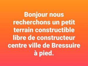 Recherche petit terrain constructible