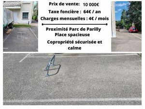 Vente place parking extérieure sécurisée Parilly - Limite Lyon 8ème