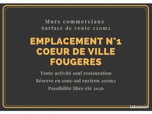 Murs commerciaux 420m2 + droit au bail