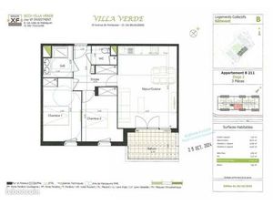 Appartement 3 pièces 64 m²