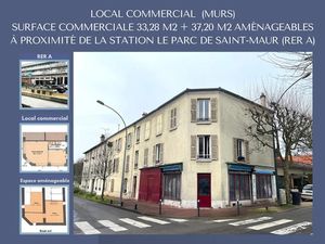 Vente locaux professionnels 45.68 m² à Saint-maur-des-fosses (94100)  201 000 €