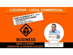 Location locaux professionnels 94 m² à Deuil-la-Barre (95170)  1 570 €