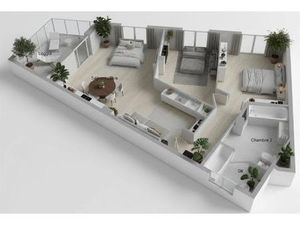 3 pièces avec balcon et parking !