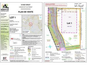 Viriat - terrain à bâtir de 740m² viabilisé  libre constructeur