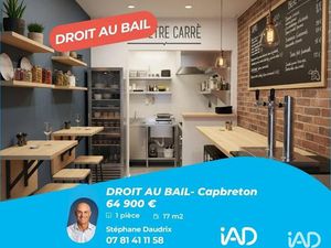 Vente locaux professionnels 17 m² à Capbreton (40130)  64 900 €