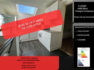 Location appartement 2 pièces 54.41 m² à Creutzwald (57150)  448 €