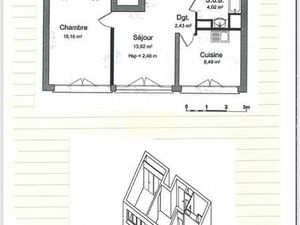 Location appartement F2 quartier hippodrome
