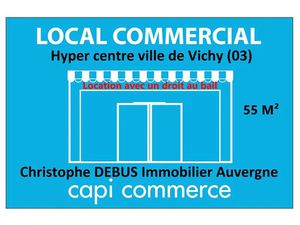 A LOUER – Droit au bail d'un local commercial d’exception en hypercentre de Vichy (03200)
