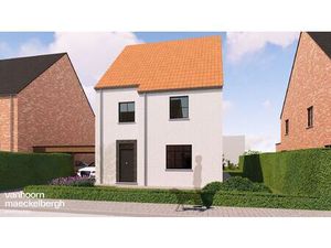 Ruime open bebouwing met zuidgerichte tuin in Gistel.