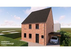 Ruime open bebouwing met zuidgerichte tuin in Gistel.