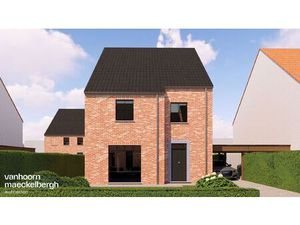 Ruime open bebouwing met zuidgerichte tuin in Gistel.