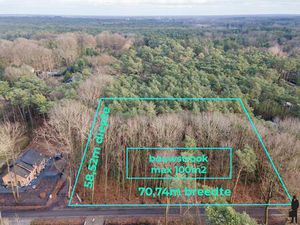 Perceel grond in bosrijke omgeving.