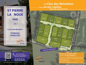 Vente terrain 350 m² Forges (17290)