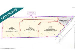 Vente terrain 835 m² à Lézat-sur-Lèze (09210)  54 000 €