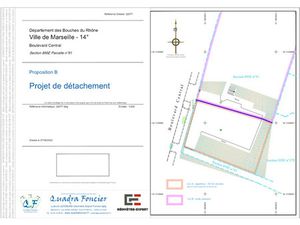 Vente terrain 330 m² à Marseille 14ème (13014)  179 000 €
