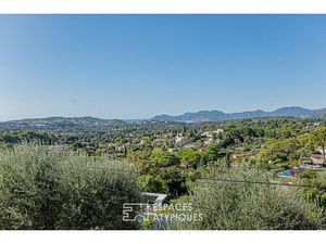 Maison de village de caractère à Mougins avec vue mer imprenable