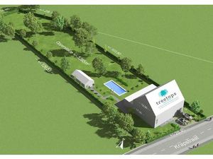 Ruim perceel voor alleenstaande woning  achteraan open zicht