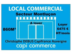 A louer local commercial  industriel  artisanal sur MONTLUCON (03100) ALLIER