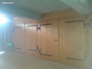 Garage double aménagé