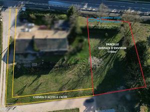 Terrain constructible viabilisé à vendre