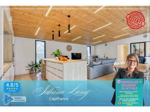 MAISON D’ARCHITECTE – LUMIÈRE  MODERNITÉ & VUE NATURE – GOUSSANCOURT (02) 20 min Reims • 1