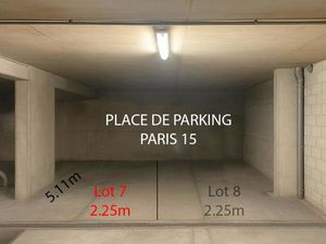 Place de Parking -3 Sous-Sol - Rue de l'Abbé Groult 75015 PARIS 15