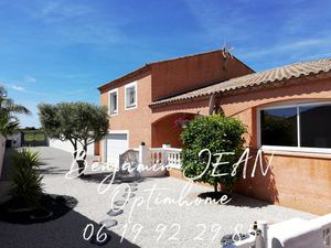 À Sauvian – Rare : maison 4 faces avec piscine  sans vis-à-vis  dans un environnement très